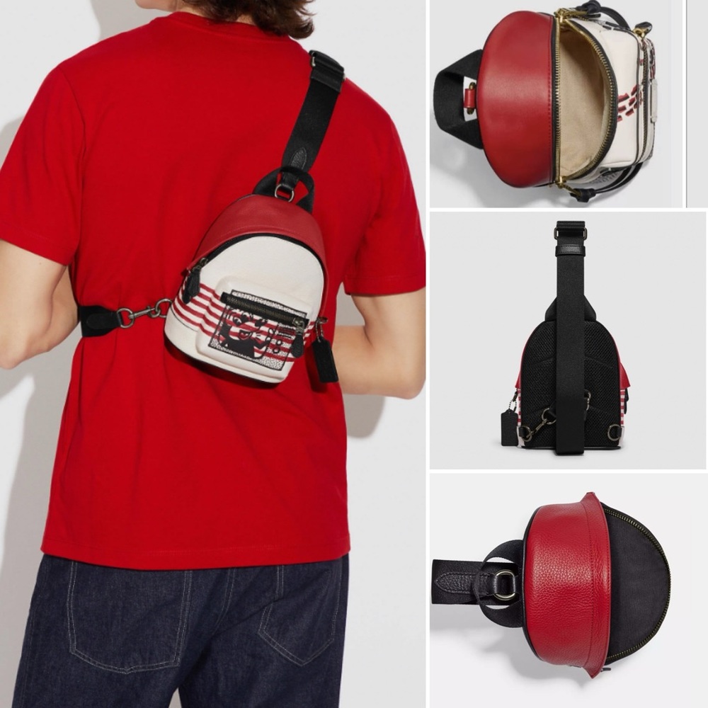 Coach Mickey Mouse Backpack Crossbody - Picture 2 of 3